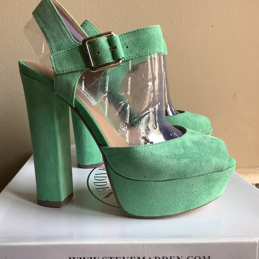 Steve Madden Womens Jillyy Mint Green 7